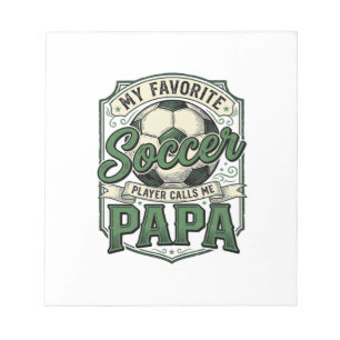 Vintage-Fußball-Papa-Shirt-Design_1 Notizblock