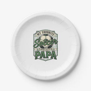 Vintage-Fußball-Papa-Shirt-Design_1 Pappteller