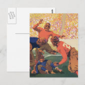 Vintage Fußball-Postkarte Postkarte (Vorne/Hinten)