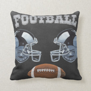 Vintage-Fußball-Schultafel-Design Kissen