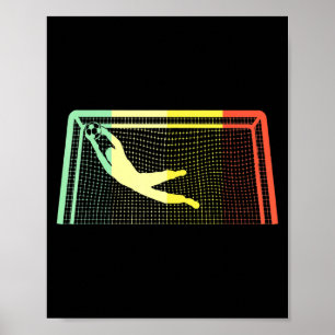 Vintage-Fußball-Torhüter-Torhüter Für Jungen Mädch Poster