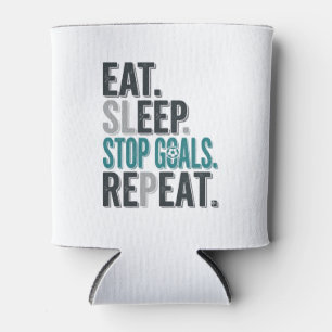 Vintage Fußball-Torwart Eat Sleep Stop Goals Shirt Dosenkühler
