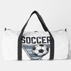 Vintage-Fußball-Triangel-Abzeichen-Shirt-Design (2 Duffle Bag