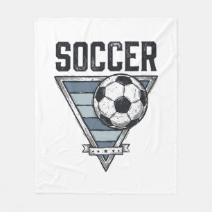 Vintage-Fußball-Triangel-Abzeichen-Shirt-Design (2 Fleecedecke