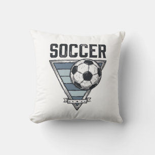 Vintage-Fußball-Triangel-Abzeichen-Shirt-Design (2 Kissen