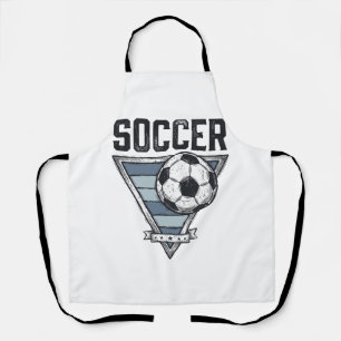 Vintage-Fußball-Triangel-Abzeichen-Shirt-Design (2 Schürze