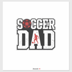 Vintage Fußball-Vater abgenutzte Sport-Typografie- Aufkleber