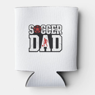Vintage Fußball-Vater abgenutzte Sport-Typografie- Dosenkühler