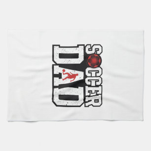 Vintage Fußball-Vater abgenutzte Sport-Typografie- Geschirrtuch