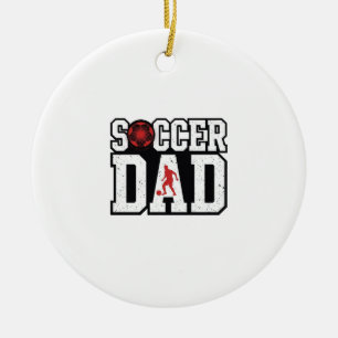 Vintage Fußball-Vater abgenutzte Sport-Typografie- Keramik Ornament