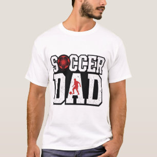 Vintage Fußball-Vater abgenutzte Sport-Typografie- T-Shirt