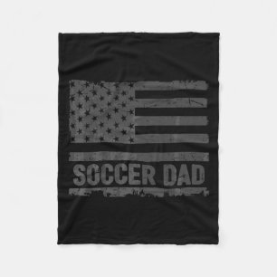 Vintage Fußball-Vater Amerika US-Flagge Patriot T- Fleecedecke