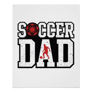 Vintage-Fußball-Vater-Design mit Sports-Typografie Poster