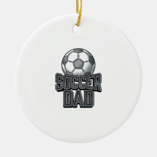 Vintage Fußball-Vater Fett Schrift T-Shirt Design_ Keramik Ornament