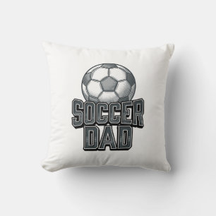 Vintage Fußball-Vater Fett Schrift T-Shirt Design_ Kissen