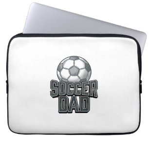 Vintage Fußball-Vater Fett Schrift T-Shirt Design_ Laptopschutzhülle