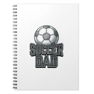 Vintage Fußball-Vater Fett Schrift T-Shirt Design_ Notizblock