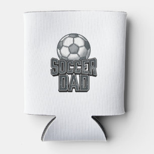 Vintage Fußball-Vater Fett Schriftzug-Shirt Design Dosenkühler
