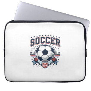 Vintage-Fußball-Wappen-Shirt-Design_1 Laptopschutzhülle