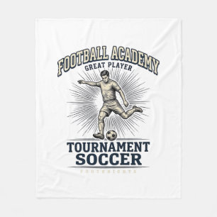 Vintage Fußballakademie-Turnier-Spielertrikot (2) Fleecedecke