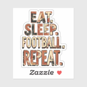 Vintage-Fußballfan-Design   Retro-Fußballgrafik Aufkleber