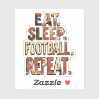 Vintage-Fußballfan-Design | Retro-Fußballgrafik Aufkleber