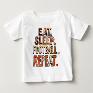 Vintage-Fußballfan-Design Retro-Fußballgrafik Baby T-shirt