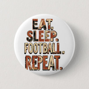 Vintage-Fußballfan-Design Retro-Fußballgrafik Button