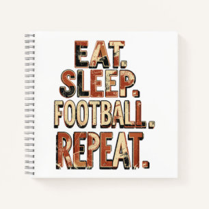 Vintage-Fußballfan-Design   Retro-Fußballgrafik Notizblock