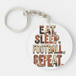 Vintage-Fußballfan-Design Retro-Fußballgrafik Schlüsselanhänger