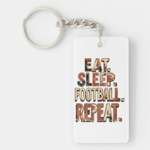 Vintage-Fußballfan-Design Retro-Fußballgrafik Schlüsselanhänger