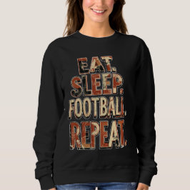 Vintage-Fußballfan-Design | Retro-Fußballgrafik Sweatshirt