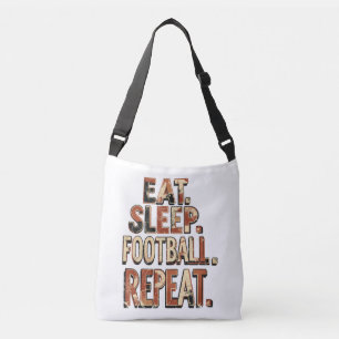 Vintage-Fußballfan-Design   Retro-Fußballgrafik Tragetaschen Mit Langen Trägern