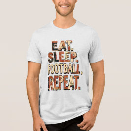 Vintage-Fußballfan-Design | Retro-Fußballgrafik Tri-Blend Shirt