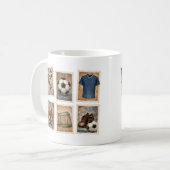 Vintage-Fußballmarken Fußball-Sammlung Kaffeetasse (Vorderseite Links)