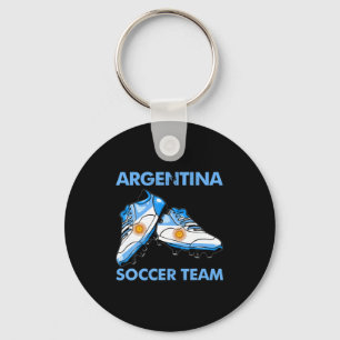 Vintage Fußballschuhe Argentinien-Flagge Argentini Schlüsselanhänger