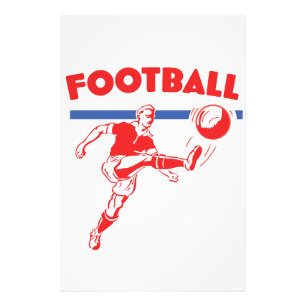 Vintage-Fußballspieler aus den 1950er Jahren Fotodruck