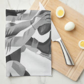 Vintage Fußballspieler, Quarterback Geschirrtuch (Viertel Falte)