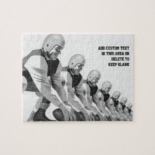 Vintage Fußballspieler, Quarterback Puzzle