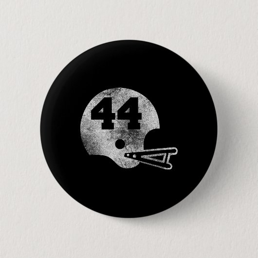 Vintage-Fußballtrikot Nummer 44 Spielernummer Button (Vorderseite)