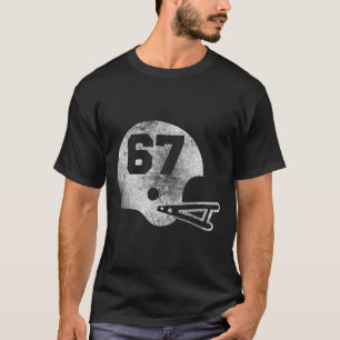 Vintage-Fußballtrikot Nummer 67 Spieler Nummer  T-Shirt