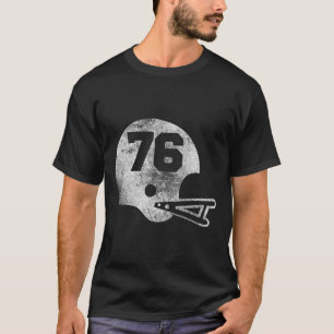 Vintage-Fußballtrikot Nummer 76 Spieler Nummer T-Shirt