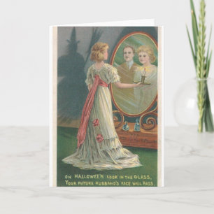Vintage Future Husband Halloween Grußkarte Karte