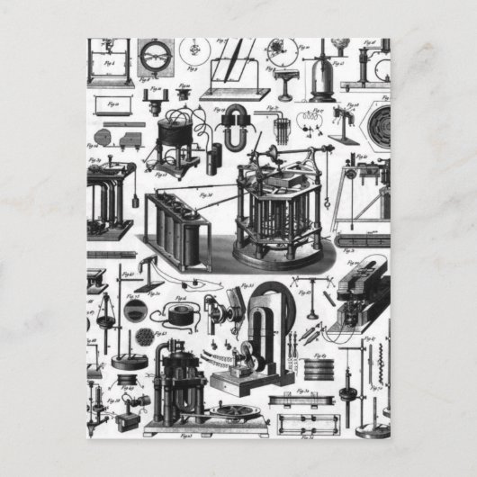 Vintage GADGETS Postkarte (Vorderseite)