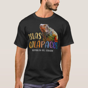 Vintage Galapagos-Inseln Ecuador Iguana Islas Gal T-Shirt