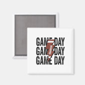Vintage Game Day Footll Blitz Funny Team  Magnet (Vorderseite/Rückseite)