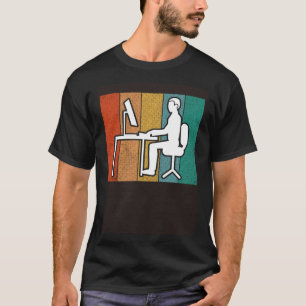 Vintage-Gamer Computer-Entwickler Programmierer IT T-Shirt