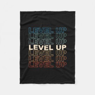 Vintage-Gamer Level Up Videospiel-Liebhaber Retro- Fleecedecke