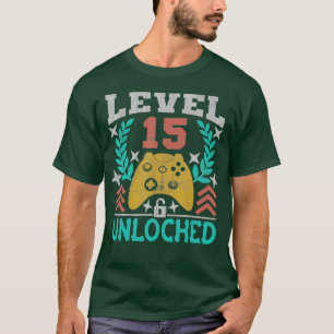 Vintage-Gaming-Geschenk zum 15. Geburtstag 15 Jahr T-Shirt