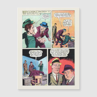 Vintage Gangster-Comicen Mob Boss schlägt bis Henc Magnetkarte